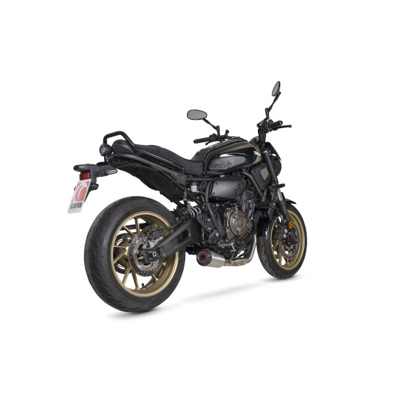 Scorpion Exhaust Yamaha XSR 700 2021 - 2023 Red Power Full System Brushed Stainless Steel Sleeve